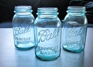 Blue Ball Mason Jars